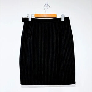 HAMMER Vintage  black striped wool skirt